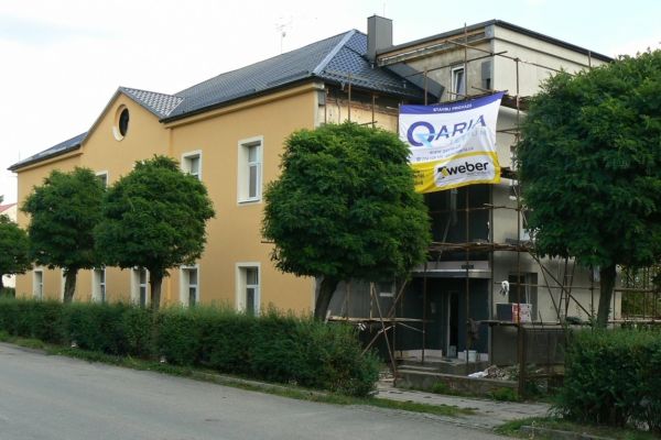Zateplení bytového domu - Holešov - průběh stavby před dokončením